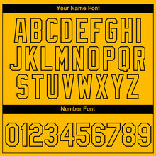 Load image into Gallery viewer, Custom Gold Black-White 3D Pattern Design Smile Emoji Performance T-Shirt