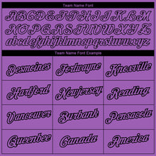 Load image into Gallery viewer, Custom Medium Purple Black 3D Pattern Design Smile Emoji Performance T-Shirt