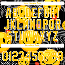 Load image into Gallery viewer, Custom Black Yellow-White 3D Pattern Design Smile Emoji Performance T-Shirt