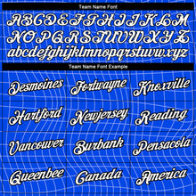 Load image into Gallery viewer, Custom Thunder Blue White-Black 3D Pattern Design Smile Emoji Performance T-Shirt