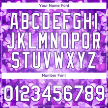 Load image into Gallery viewer, Custom Purple White 3D Pattern Design Butterfly Performance T-Shirt