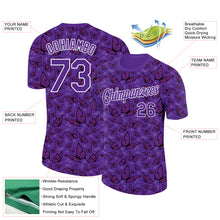 Load image into Gallery viewer, Custom Purple White 3D Pattern Design Butterfly Performance T-Shirt