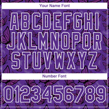 Load image into Gallery viewer, Custom Purple White 3D Pattern Design Butterfly Performance T-Shirt