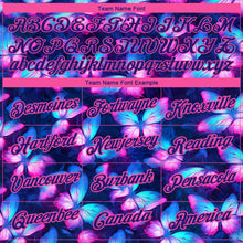 Load image into Gallery viewer, Custom Dark Purple Pink 3D Pattern Design Butterfly Performance T-Shirt