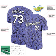 Load image into Gallery viewer, Custom Purple White-Black 3D Pattern Design Butterfly Performance T-Shirt