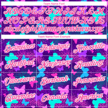 Load image into Gallery viewer, Custom Purple Pink-White 3D Pattern Design Butterfly Performance T-Shirt