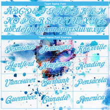 Load image into Gallery viewer, Custom White Sky Blue 3D Pattern Design Butterfly And Watercolor Splash Performance T-Shirt