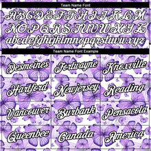 Load image into Gallery viewer, Custom Purple White-Black 3D Pattern Design Butterfly Performance T-Shirt