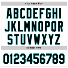 Load image into Gallery viewer, Custom White Black-Teal 3D Pattern Design Vintage Tattoos Authentic Baseball Jersey