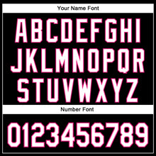 Load image into Gallery viewer, Custom Black White-Hot Pink 3D Pattern Design Vintage Tattoos Authentic Baseball Jersey