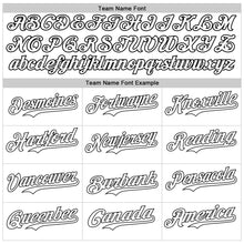 Load image into Gallery viewer, Custom Black White 3D Pattern Design Vintage Tattoos Authentic Baseball Jersey