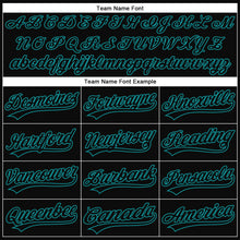 Load image into Gallery viewer, Custom Black Teal 3D Halloween Authentic Baseball Jersey