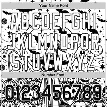 Load image into Gallery viewer, Custom White Black 3D Halloween Authentic Baseball Jersey