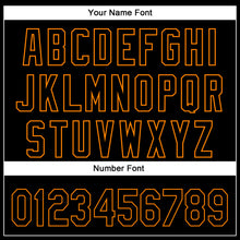 Load image into Gallery viewer, Custom Black Bay Orange 3D Halloween Authentic Baseball Jersey