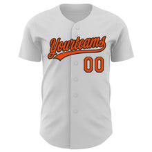 Load image into Gallery viewer, Custom White Orange-Black 3D Halloween Authentic Baseball Jersey