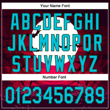 Load image into Gallery viewer, Custom Black Lakes Blue-Green 3D Halloween Authentic Baseball Jersey