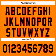 Load image into Gallery viewer, Custom Bay Orange Black-Fire Red 3D Halloween Authentic Baseball Jersey