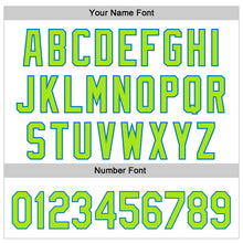 Load image into Gallery viewer, Custom White Neon Green-Blue 3D Halloween Authentic Baseball Jersey