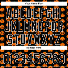 Load image into Gallery viewer, Custom Black White 3D Halloween Authentic Baseball Jersey