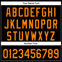 Load image into Gallery viewer, Custom Black Bay Orange 3D Halloween Authentic Baseball Jersey