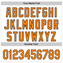 Load image into Gallery viewer, Custom White Bay Orange-Black 3D Halloween Authentic Baseball Jersey