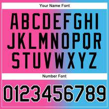 Load image into Gallery viewer, Custom Stitched Sky Blue Black-Pink 3D Halloween Gradient Sports Pullover Sweatshirt Hoodie