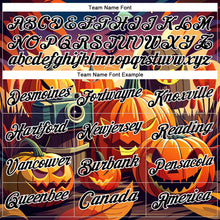 Load image into Gallery viewer, Custom Stitched Black White 3D Halloween Sports Pullover Sweatshirt Hoodie