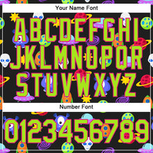 Load image into Gallery viewer, Custom Stitched Black Neon Green-Hot Pink 3D Halloween Sports Pullover Sweatshirt Hoodie