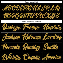 Load image into Gallery viewer, Custom Stitched Black Old Gold-Royal Line Sports Pullover Sweatshirt Hoodie