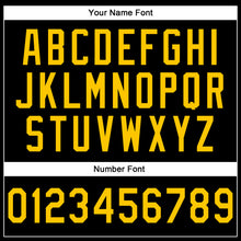 Load image into Gallery viewer, Custom Stitched Black Yellow-Royal Line Sports Pullover Sweatshirt Hoodie