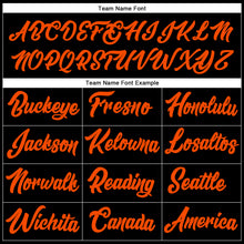 Load image into Gallery viewer, Custom Stitched Black Orange-Royal Line Sports Pullover Sweatshirt Hoodie