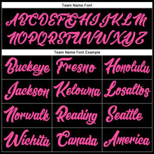 Load image into Gallery viewer, Custom Stitched Black Pink-Light Blue Line Sports Pullover Sweatshirt Hoodie