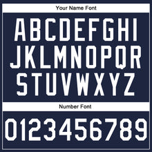 Load image into Gallery viewer, Custom Stitched Navy White-Red Line Sports Pullover Sweatshirt Hoodie