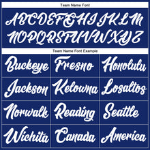 Load image into Gallery viewer, Custom Stitched Royal White-Red Line Sports Pullover Sweatshirt Hoodie