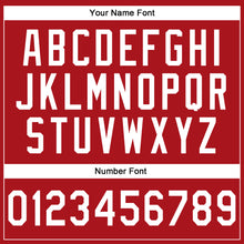 Load image into Gallery viewer, Custom Stitched Red White-Gold Line Sports Pullover Sweatshirt Hoodie