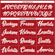 Load image into Gallery viewer, Custom Stitched Red White-Light Blue Line Sports Pullover Sweatshirt Hoodie