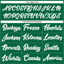 Load image into Gallery viewer, Custom Stitched Kelly Green White-Gray Line Sports Pullover Sweatshirt Hoodie