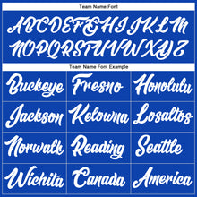 Load image into Gallery viewer, Custom Stitched Thunder Blue White-Gold Line Sports Pullover Sweatshirt Hoodie