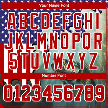 Load image into Gallery viewer, Custom Stitched Dark Purple Red-White 3D American Flag And Largemouth Bass Fish Fishing Sports Pullover Sweatshirt Hoodie