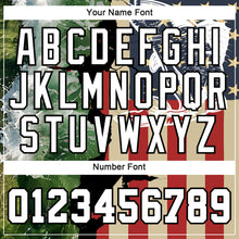 Load image into Gallery viewer, Custom Stitched Navy City Cream Red-Black 3D American Flag And Rainbow Trout Fish Fishing Sports Pullover Sweatshirt Hoodie