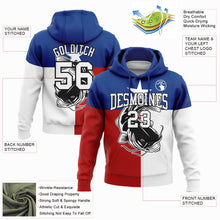 Load image into Gallery viewer, Custom Stitched Royal Red-Black 3D Catfish Fish Fishing Sports Pullover Sweatshirt Hoodie