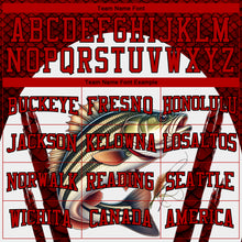 Load image into Gallery viewer, Custom Stitched Red Black-White 3D Northern Pike Fish Fishing Sports Pullover Sweatshirt Hoodie