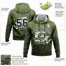 Load image into Gallery viewer, Custom Stitched Neon Green Black-White 3D Smallmouth Bass Fish Fishing Sports Pullover Sweatshirt Hoodie