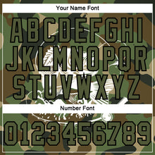 Load image into Gallery viewer, Custom Stitched Camo Olive-Black 3D Smallmouth Bass Fish Fishing Sports Pullover Sweatshirt Hoodie