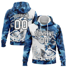 Load image into Gallery viewer, Custom Stitched Camo White-Black 3D Largemouth Bass Fish Fishing Sports Pullover Sweatshirt Hoodie