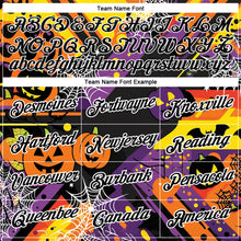 Load image into Gallery viewer, Custom Black Bay Orange-White 3D Halloween Performance T-Shirt
