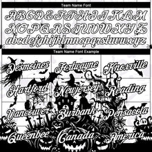 Load image into Gallery viewer, Custom White Black 3D Halloween Performance T-Shirt