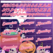 Load image into Gallery viewer, Custom Purple Pink-White 3D Halloween Performance T-Shirt