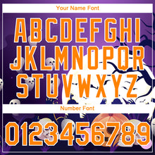 Load image into Gallery viewer, Custom Purple Bay Orange-White 3D Halloween Performance T-Shirt