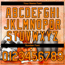 Load image into Gallery viewer, Custom Bay Orange Black 3D Halloween Performance T-Shirt